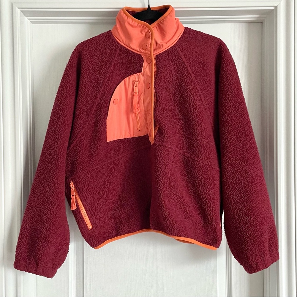 Free People Hit The Slopes Colorblock Pullover Small